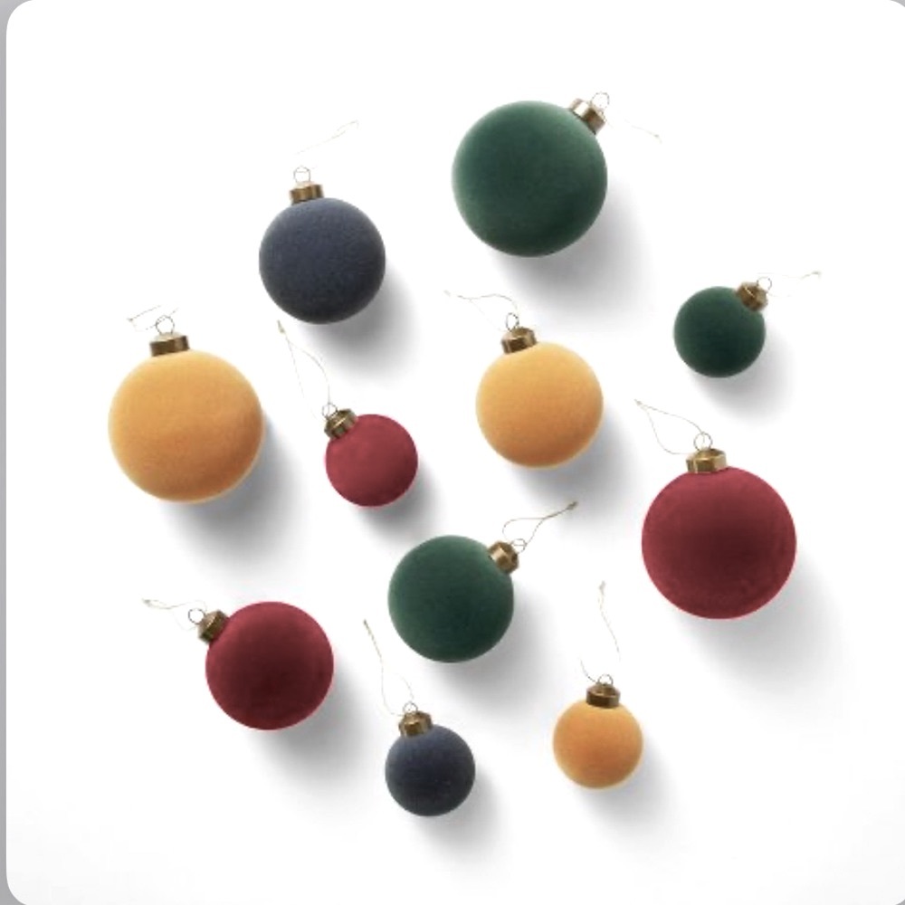 Set of 11 Velvet Christmas Ornaments - Threshold™ designed with Studio McGee